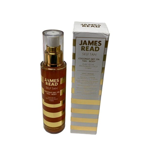 James Read Tan Coconut Dry Oil Tan Face & Body 3.3oz Damaged (READ) - Picture 1 of 2